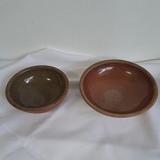 Two Hand Thrown Studio Pottery Stoneware Bowls - Coxwold Pottery