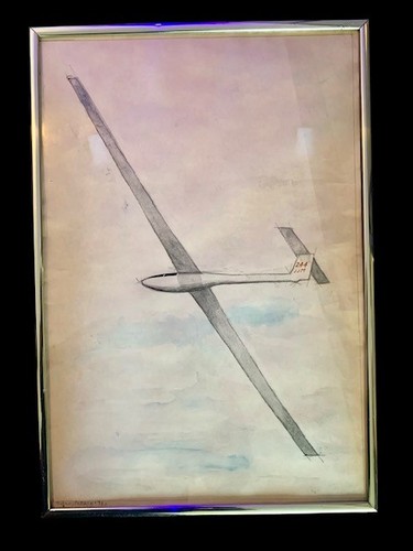 Original aviation watercolor - aviation,