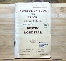 Austin Loadstar Instruction