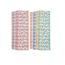 Value Bingo Flyers Quickies 1200 Tickets 12 TV Bright Colours 1-90