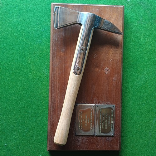 Cheshire fire brigade axe - axe, on