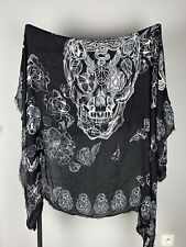 Zadig & Voltaire Viscose Skull & Floral Scarf