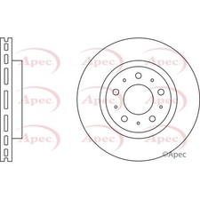 2x Brake Discs Vented For