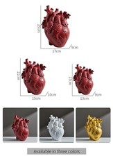Red,Gold,Anatomical Heart Vase