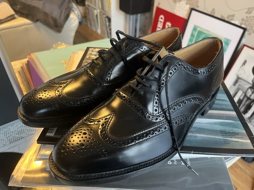 Loake business black brogues - loake,