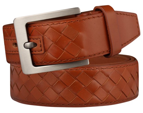 Mens tan braided cowhide - braided,