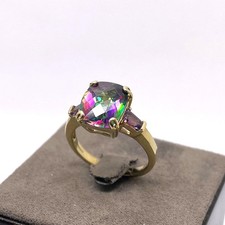 9ct Gold Mystic Topaz Ring