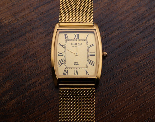Seiko slim quartz - seiko, gold