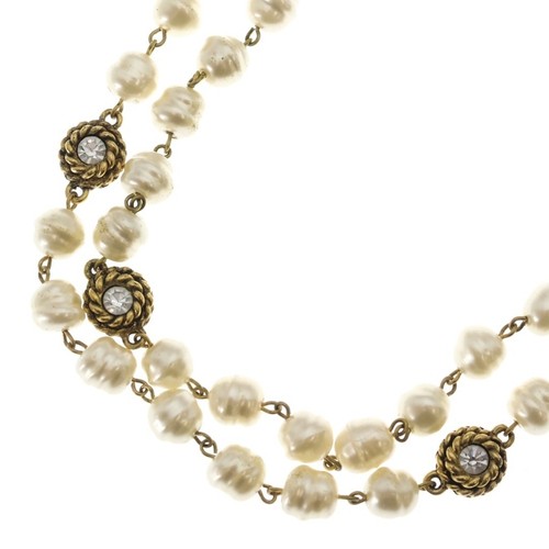 Chanel vintage faux - pearl, long