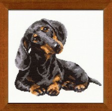 Riolis Dachshund Counted Cross