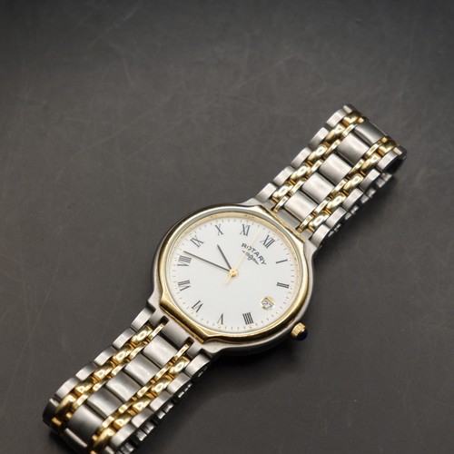 Rotary two tone mens quartz - mens,