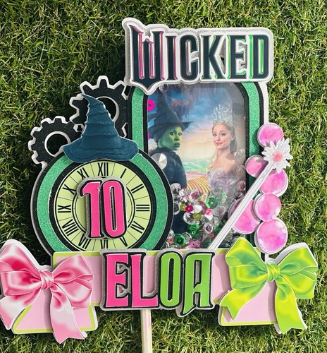 Wicked cake topper shaker with - cake,