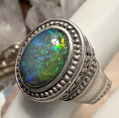 Ethiopian rainbow opal - rainbow, 13x10