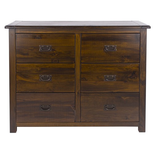 Boston dark pine chests - pine,