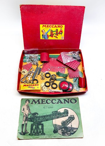 1940 50s meccano red green - meccano,