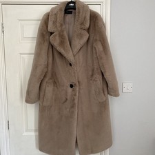 M&S LADIES FAUX FUR COAT