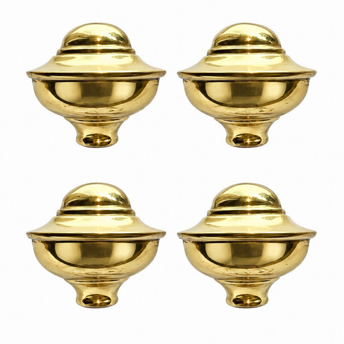 Bed knob spun brass - knob,