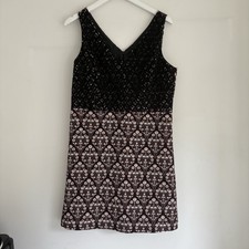 H By Henry Holland Mini Dress Lace Detail V Neck - 14