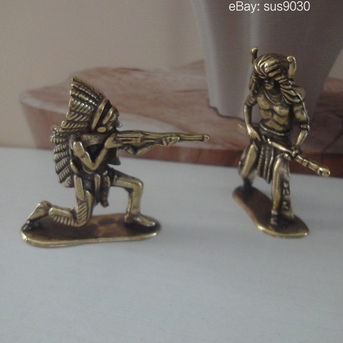 Brass native american warrior - brass,