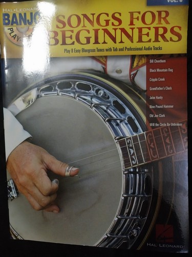 Beginner songs for banjo - songs, book