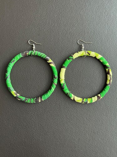 Handmade green african - african, wax