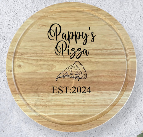 Personalised large pizza board - personalised,
