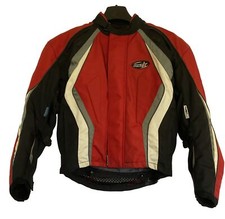 Mens RST Motorcycle Jacket Red UK Size Small Biker Clothing Armoured Textile