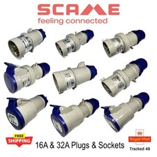Scame 240v 16A 32A Plug Socket