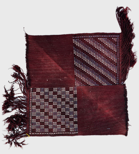 Wool square rug handmade - handmade,
