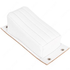 WHITE LEATHER VERT RIB CHOPPER