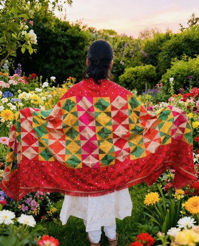 Stunning heavy indian phulkari - stunning,