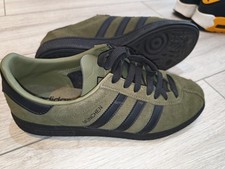 Mens Adidas Gazelle Size 8 Green Black Worn Twice Great Condition gay scally int