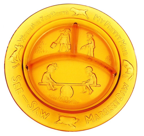 Nursery rhyme divided plate - rhyme,