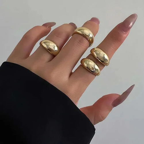 8pcs adjustable vintage gold - 8pcs,