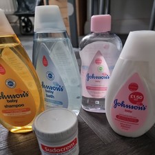 5 Joblot Bundle Jhonson's Baby Bath Big Items,Shampoo,Wash,Lotion,baby oil,Cream