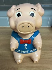 The Original Oinking Pig Cookie Jar With Sounds Not Working Vintage 1990.