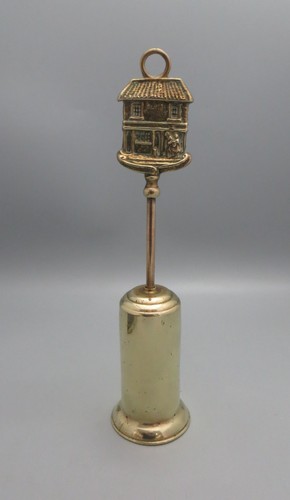 Vintage brass fireside brush - brass,
