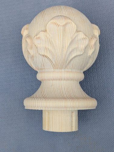Stair newel post ball - newel,