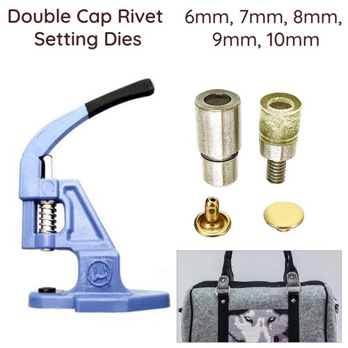 Double cap rivets - cap, dies