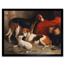 Painting animals foxhounds - painting,