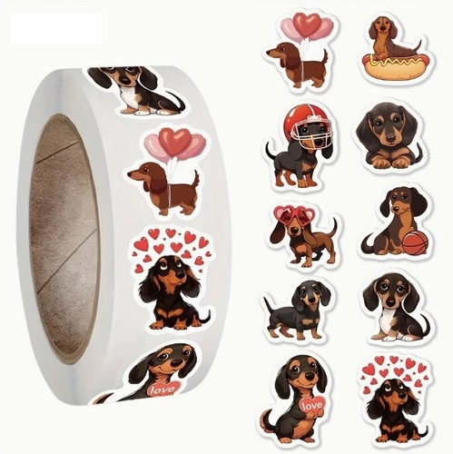 Dachshund dog stickers cute - dog,
