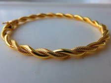 Gold Hinged Bangle Ladies 9
