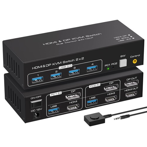 Vpfet kvm switch dual monitor - kvm,