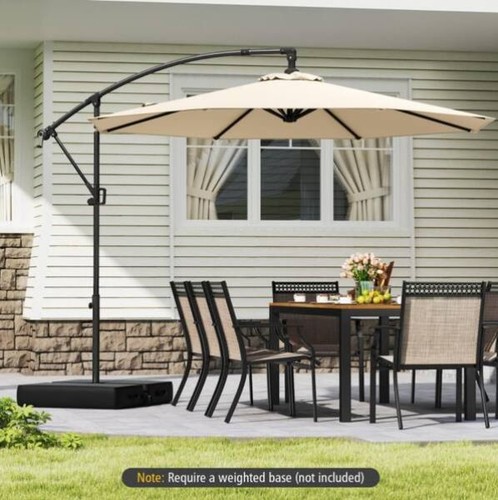 Costway cantilever parasol - costway,