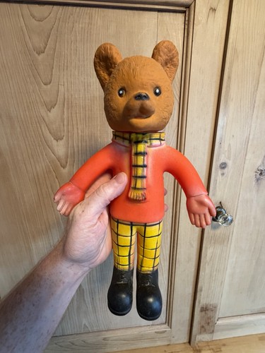 Vintage rupert bear squeaky - rupert,