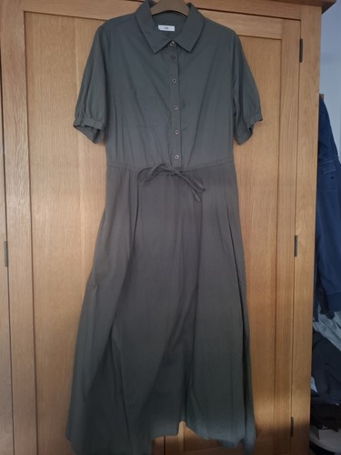 Hush khaki green dress size - green,