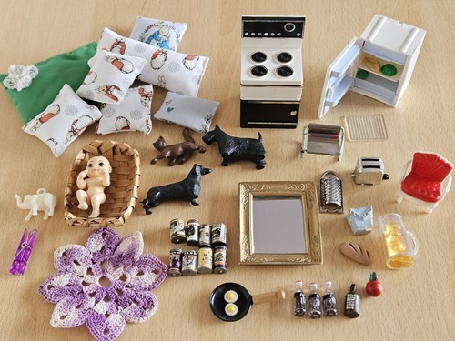 Vintage dolls house furniture - house,