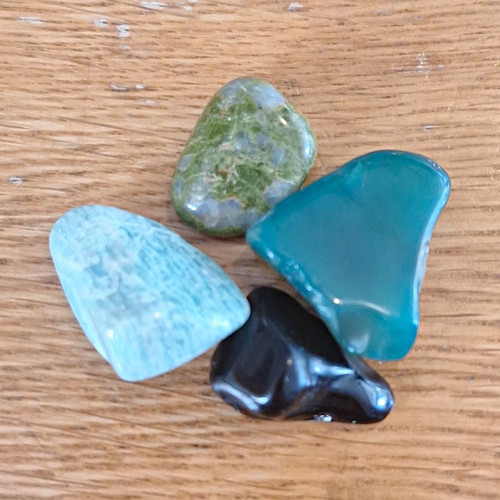 Set tumbled polished - set, 4