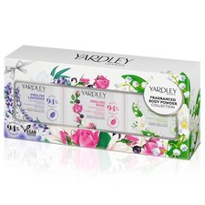 Yardley London Mini Fragranced Body Powder Collection 3 x 50g Gift Set