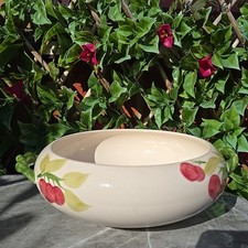 Vintage Masons Ironstone Fruit Pattern Round Serving Bowl  7½xH4½ Vine Handle